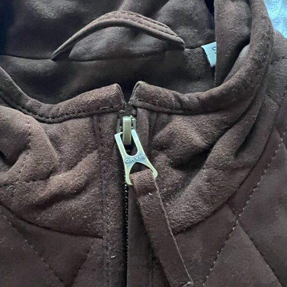 NWOT Orvis Suede Padded Vest - Picture 5 of 7